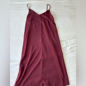 Deep Red Cami Slip Dress Small